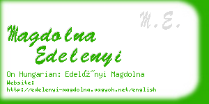 magdolna edelenyi business card